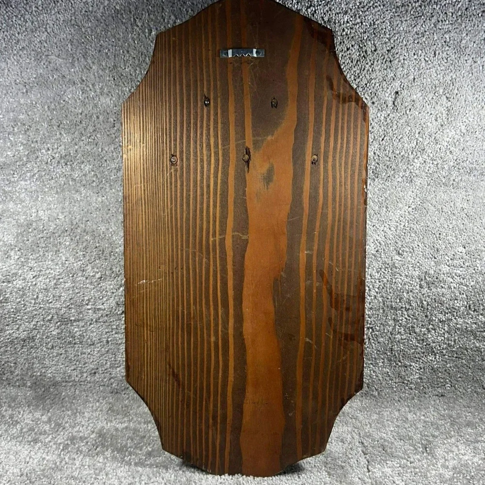 Wall Rack Brown‎ Wood 5-Peg Hanging Organizer Vintage Home Decor